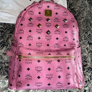 PINK MCM BACKPACK